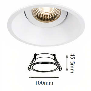 UDL3062-BLK/WH   OPTIC Downlight Frame