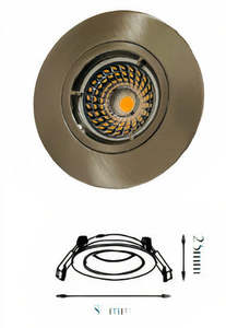 Downlight Frames: U2015-MCH OPTIC Satin chrome downlight frame