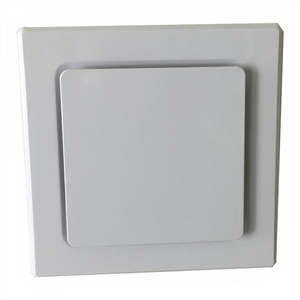 Exhaust Fans Light: UMXSQ8-WH/SS   FONTE 8 inch Square White Exhaust Fan