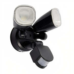 UOW031SEN-BLK-3CCT/ SLV-5K   MEGA Spot LED Double With Sensor LED Floodlight
