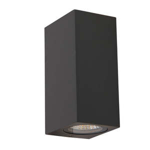 Exterior Wall Lights: UOW044COB-BLK-3CCT QUANTUM Up & Down Exterior LED wall light