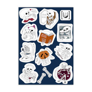 Skeleton A6 Sticker Sheet