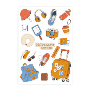 Traveler's Choice A6 Sticker Sheet - Translucent
