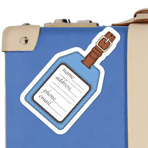 Travel Stickers 1: Luggage Tag