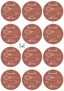 Baking Stickers: Baking - Whisk Sticker Sheet