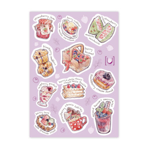 Berry Delicious A6 Sticker Sheet