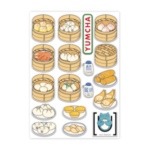 A6 Sticker Sheets: Yumcha Stickers A6 Sticker Sheet