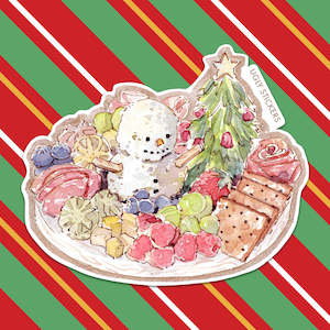 Christmas Collection: Christmas Snowman Cheese Platter