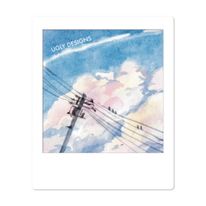 Watercolor Landscapes: Insta Memory - Powerline Sky
