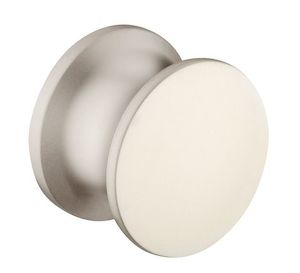 Catches, Hinges & Latches: Push Button for Push Locks - Nickel Plated Matt Plastic