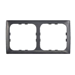 Electrical & Lighting: C-Line Black 2 Way Face Plate