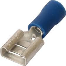 Electrical & Lighting: Female Spade Terminal 4mm 20pk Blue