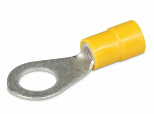 Electrical & Lighting: Crimp Eye Terminal 6.3mm 12pk Yellow
