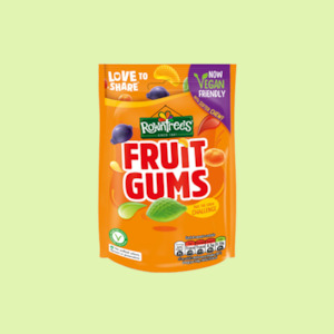 Rowntree's Fruit Gums Pouch 120G (best before 30/5/24). One only