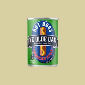 Ye Olde Oak American Hot Dogs 400g Slightly Dented Can