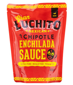 Gran Luchito Mexican Food: Gran Luchito Mexican Chipotle Enchilada Sauce 400g (Best Before: 10/05/2023)