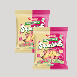 Swizzels Squashies Rhubarb and Custard 120g (Multi-deal)