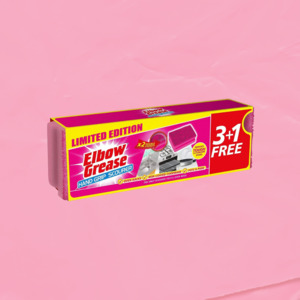 Hinched: Elbow Grease Hand Grip Scourer Mrs Hinch Pink 4pk