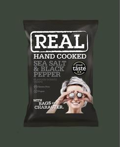New: REAL Crisps Sea Salt & Black Pepper 150G