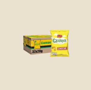 New: Walkers Quavers Cheese 20g x 32 Box