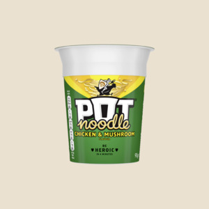 Pot Noodle Chicken and Mushroom 90g (Little Damaged - good dates)