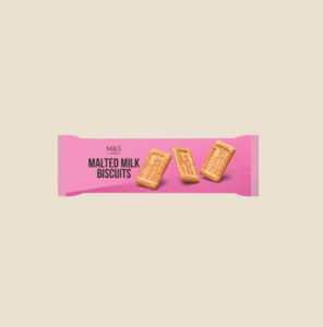 Best Selling Groceries And Confectionery: M&S Malted Milk Biscuits 200g
