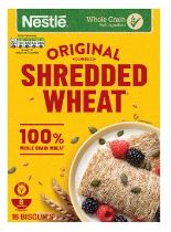 Breakfast Cereals: Nestle Shredded Wheat (16 biscuits) BBD 30/9/24