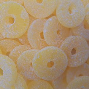 Vegan Confectionery: Fizzy Pineapple Slices 100g