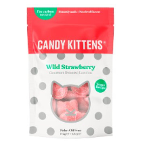 Candy Kittens Wild Strawberry Gourmet Sweets 140g