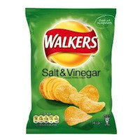 Vegan Crisps: Walkers Salt & Vinegar 32.5g BBD 16/11/24