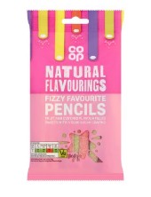 Vegan Confectionery: Co-op Fizzy Favourite Pencils 160g