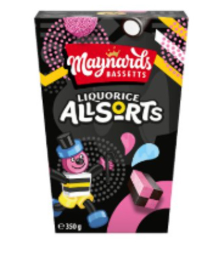 Products: Maynards Bassetts Liquorice Allsorts Carton 350g