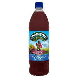 Robinsons: Apple & Blackcurrant NO ADDED SUGAR 1ltr- B.B.D Mar 25