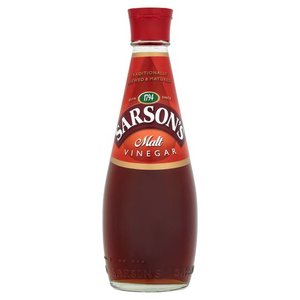 CONDIMENTS: Sarson's Table Vinegar Glass Bottle 250ml