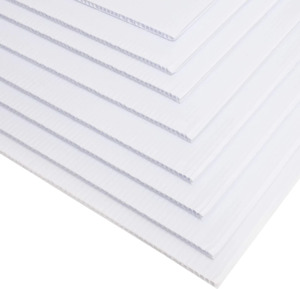 Bathroom Surfaces Protection: White Flute Board – 10 Pack