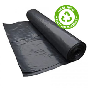 Recyclable: Black Polythene Sheeting (Builders Plastic)