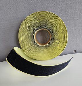 Black Adhesive Hook & Loop Tape – 50mm x 18m