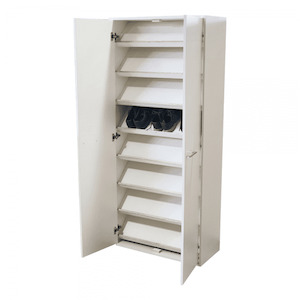 Products: UBS Tall 2-door shoe-shelf Cabinet 800mm - Ultimate Building Supplies