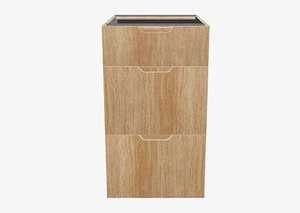 Products: 3-Drawer Frameless Kitchen Base Cabinet - Ultimate Building Supplies