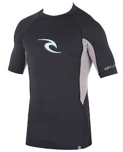 Mens Rash Wetsuit Tops: Ripcurl Wave Short Sleeve UV Tee