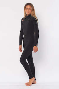 Womens Steamers: 2023/2024 SISSTREVOLUTIOIN 7 SEAS 4/3 CHEST ZIP STEAMER - Black