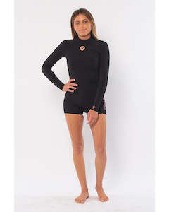 Womens Springsuit: SISSTREVOLUTION SUMMER SEAS L/S BLACK WETSUIT