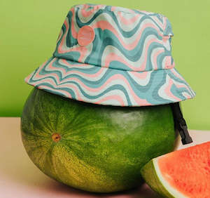 Hoods Hats: Plow Surf - WAVY WATERMELON SURF HAT