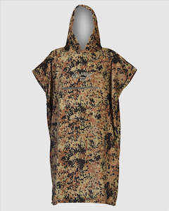 Towels Ponchos: Billabong 100% COTTON ADULTS HOODED TOWEL, MILITARY