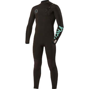 All Youth Toddler Wetsuit: Vissla Boys 7 Seas 4/3 Chest Zip Steamer - Black