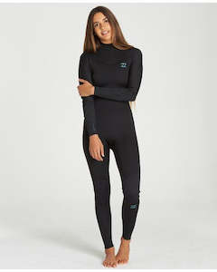 4 3 Mm Steamer Wetsuits: 2020 Billabong Womens 4/3 Furnace Synergy Back Zip Steamer - Black