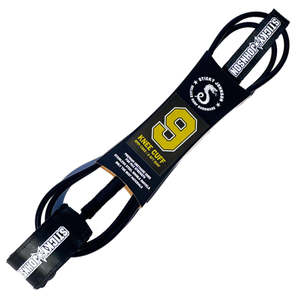Leashes: Sticky Johnson Leash 9Ft Black Knee Leash