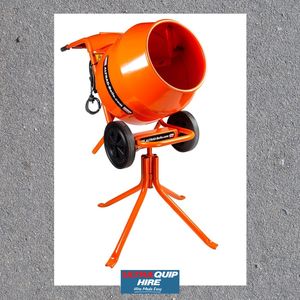 Concrete Mixers: Electric Concrete Mixer - Ultraquip Hire, Blenheim NZ