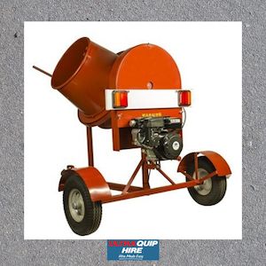 Concrete Mixers: Towable Concrete Mixer 4HP Petrol - Ultraquip Hire, Blenheim NZ