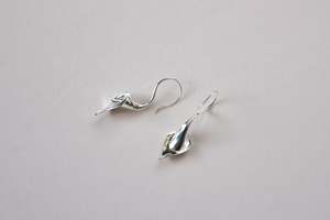 Botanical: Curved Calla Earrings